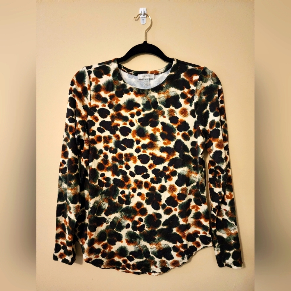 Cupio top, size S, cheetah print